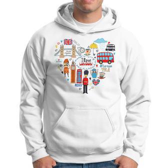 Cool London Doodles I Love Londonibes London Landmarks Sudadera - Regaloses