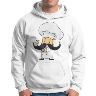 De Cocinero Con Bigote De Dibujos Animados Sudadera - Regaloses