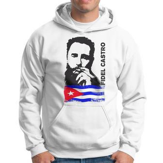 Fidel Castro Cuba Revolution Cigarre Démo Flag Sweat à capuche - Cadeauxyz