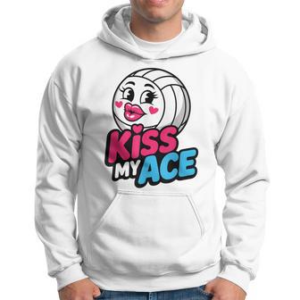Kiss My Ace Est Un Jeu De Mots Amusant Qui Dit Un Joliolley-Ball Kawaii Sweat à capuche - Cadeauxyz