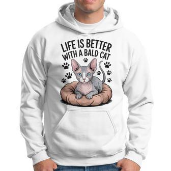 Laida Es Mejor Con Un Gato Calvo Esfingein Pelo Sudadera - Regaloses
