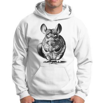 Linda Chinchilla Con Nuez Estilo De Dibujo En El Pecho Sudadera - Regaloses