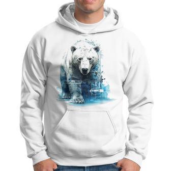 Oso Polar Motivo Animal Dibujo Arte Oso Polar Sudadera - Regaloses
