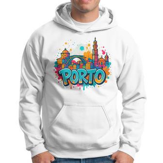 Recuerdo Del Horizonte De Oporto Con Graffiti Sudadera - Regaloses