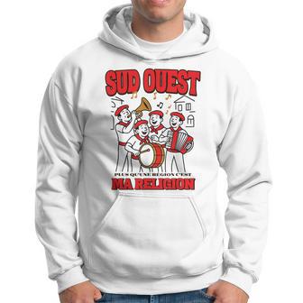 Tenue Feria Rouge & Blanc Fiertéud Ouest Musique Landaise Sweat à capuche - Cadeauxyz