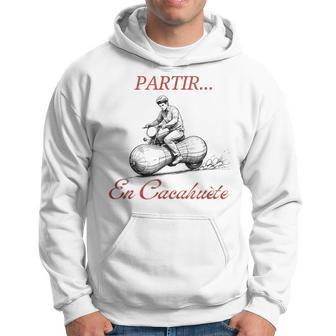 Vintage Drole-Partir En Cacahuète-Ideal Hommes-Fans De Moto Sweat à capuche - Cadeauxyz
