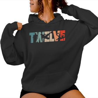 12 Geburtstag Retro Fußball 12 Jahre Alt Junge Mädchen Kapuzenpullover für Damen - Geschenkecke