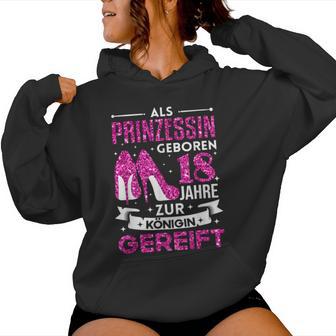 18 Geburtstag Mädchen Party Prinzessin Frauen Lustigpruch Kapuzenpullover für Damen - Geschenkecke