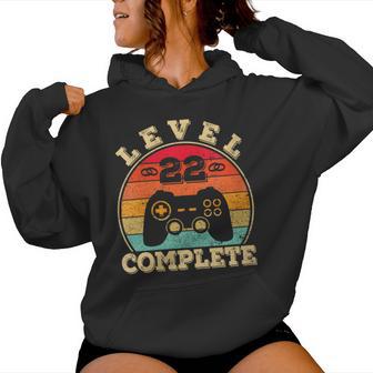 22 Años De Casados 22 Aniversario De Boda Hombre Matrimonio Cuello Sudadera con capucha para mujer - Regaloses