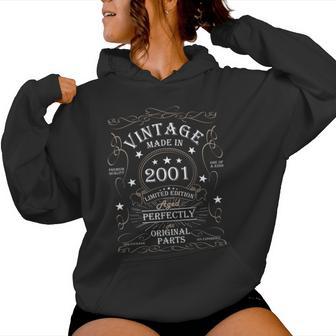 25 歳の誕生日レトロ限定版男性女性ヴィンテージ 2001 レディースパーカー - Kawaiitshirt