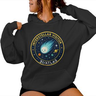 3I Atlas Interstellarisitor Missionパッチデザイン レディースパーカー - Kawaiitshirt