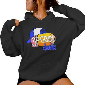 3Rd Grade Dude Pencil First Day Of School For Boys Women Hoodie - Thegiftio UK