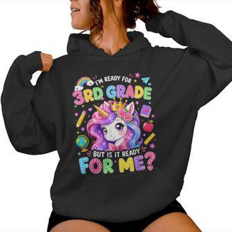 3Rd Grade For Girls Back To School First Day Of Third Grade Women Hoodie - Thegiftio UK