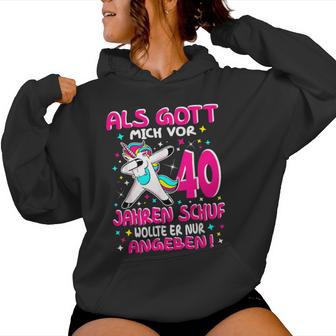 40 Geburtstag Frauen 40 Jahre Frau Lustig 40Er Kapuzenpullover für Damen - Geschenkecke