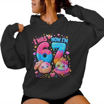 I Was 6 Now I'm 7 Birthday Girl Dumpling Kawaii For Kid Women Hoodie - Thegiftio UK