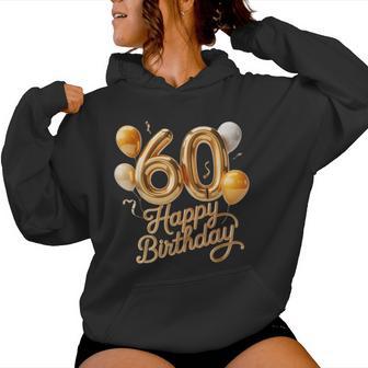 60 Feliz Cumpleaños 60 Aniversario Hombres Es Sudadera con capucha para mujer - Regaloses