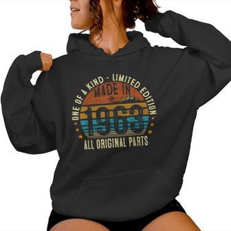 63Th Birthday Vintage 1963 Original Parts Women Hoodie - Thegiftio UK