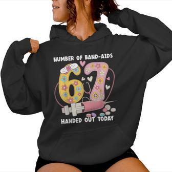 67 Nurse Meme Six Seven Nursing Medical School Women Women Hoodie - Monsterry
