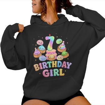 7Th Birthday Girl Dumpling Cute Kawaii Dumpling Party Women Hoodie - Thegiftio UK