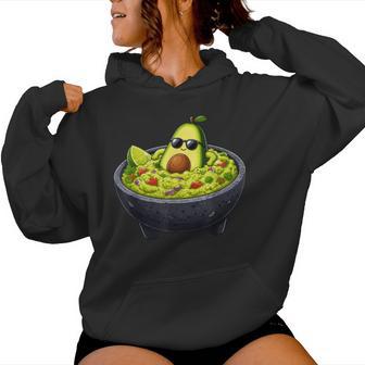 Aguacate Fresco En Guacamole Bowl Fiesta Mexicana Sudadera con capucha para mujer - Regaloses
