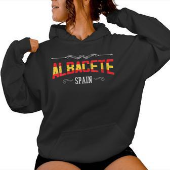 Albacete España Albacete Recuerdos De Albacete Cuello Sudadera con capucha para mujer - Regaloses
