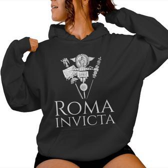 Ancient Roman Legionarytandard Roma Invicta -Pqr Sweat à capuche femme - Cadeauxyz