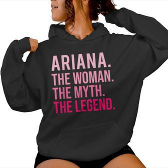 Ariana La El Mito La Leyenda Divertido Día Deanalentín Sudadera con capucha para mujer - Regaloses