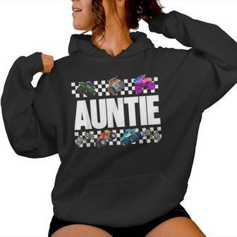 Auntie Monster Truck Family Crew Birthday Matching Women Women Hoodie | Seseable UK