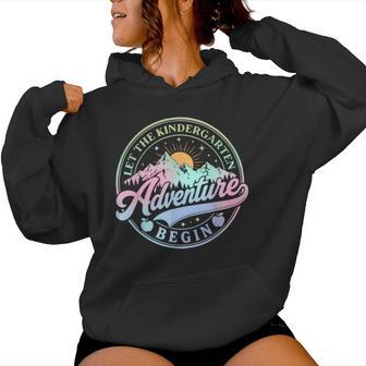 Back To School Let Kindergarten Adventure Begin Teacher Boys Women Hoodie - Thegiftio UK
