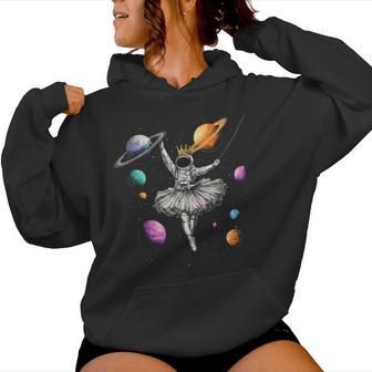 Ballerine Astronaute Dansant Dans L'espace Planètes Galaxie Enfant Fille Sweat à capuche femme - Cadeauxyz
