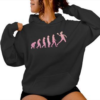 Balonmano Jugador Chicas Es Balonmano Equipo Evolución Balonmano Sudadera con capucha para mujer - Regaloses