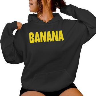 Banana The Word Banana On A コスチューム レディースパーカー - Kawaiitshirt