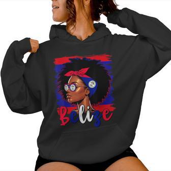 Belizean Girl Belize Flag Proud Belize Women Women Hoodie - Thegiftio UK