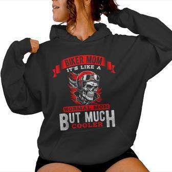 Biker Mom Ist Wie Eine Normale Mom Aberiel Cooler Kapuzenpullover für Damen - Geschenkecke