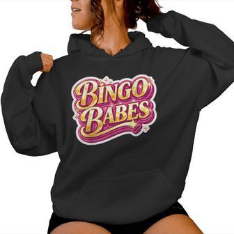Bingo Babes Crew Squad Ladies Team Night Friends Women Hoodie | Seseable UK