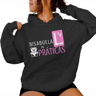 Bisabuela En Prácticas Anuncio Divertido Futura Bisabuela Cuello Sudadera con capucha para mujer - Regaloses