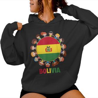 Bolivian Flag Hispanic Heritage Month Bolivia Kids Boy Girls Women Hoodie - Thegiftio UK