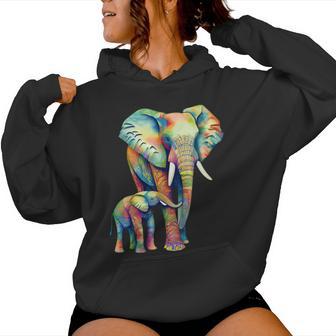 Bonito Diseño De Elefante Regalo Para Amantes De Los Elefantes Es Hombres Y Niños Sudadera con capucha para mujer - Regaloses