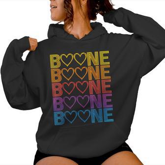 Boone Heart Kid Vintage Fathers Day Women Hoodie | Seseable UK