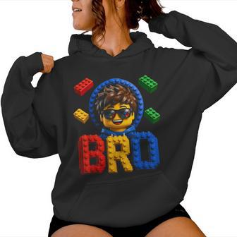Building Blocks Boy Girl Birthday Brother Bro Women Hoodie - Thegiftio UK