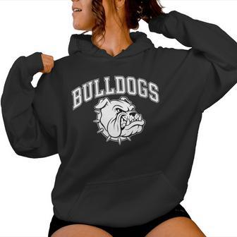 Bulldogs Mascot Back To School Outfit Team Spirit Women Hoodie - Thegiftio UK