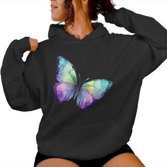 Butterfly Pocket Insect Nature Cute Women Hoodie | Seseable UK