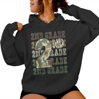 Camo 2Nd Grade Squad First Day Of School Boy Girl Teacher Women Hoodie - Thegiftio UK
