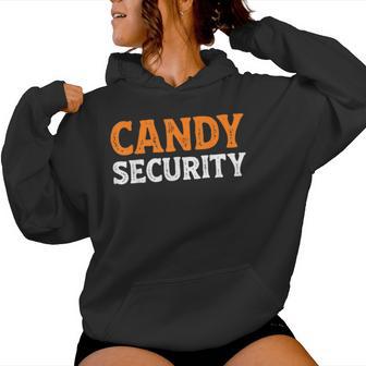 Candy Security Easy Lazy Halloween Dad Mom Papa Mama Women Hoodie | Seseable UK