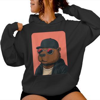 Capybara Con Gafas Deol Para Hombres Y Es Capybara Gráfica Sudadera con capucha para mujer - Regaloses
