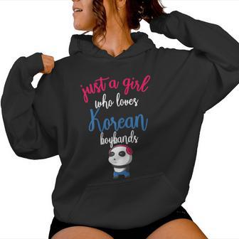 Chica Que Ama A Los Chicos Coreanos K-Pop Corea Pop Music Panda Sudadera con capucha para mujer - Regaloses