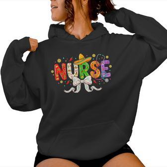 Cinco De Mayo Nurse Coquette Bow Fiesta Mexican Nursing Women Hoodie - Thegiftio UK