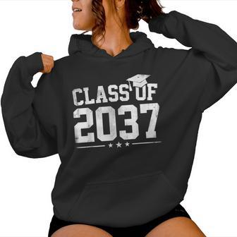 Class Of 2037 Pre K Grow With Me Graduation Boys Girls Kids Women Hoodie - Thegiftio UK