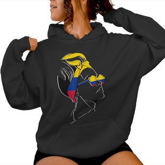 Colombia Bandera Pañuelo Pelo Orgullo Colombiano Sudadera con capucha para mujer - Regaloses