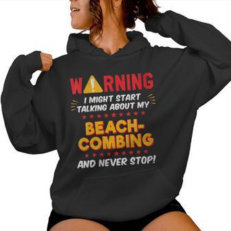 Combing Amusant De Plage Graphique De Collection Deerres De Mer Sweat à capuche femme - Cadeauxyz